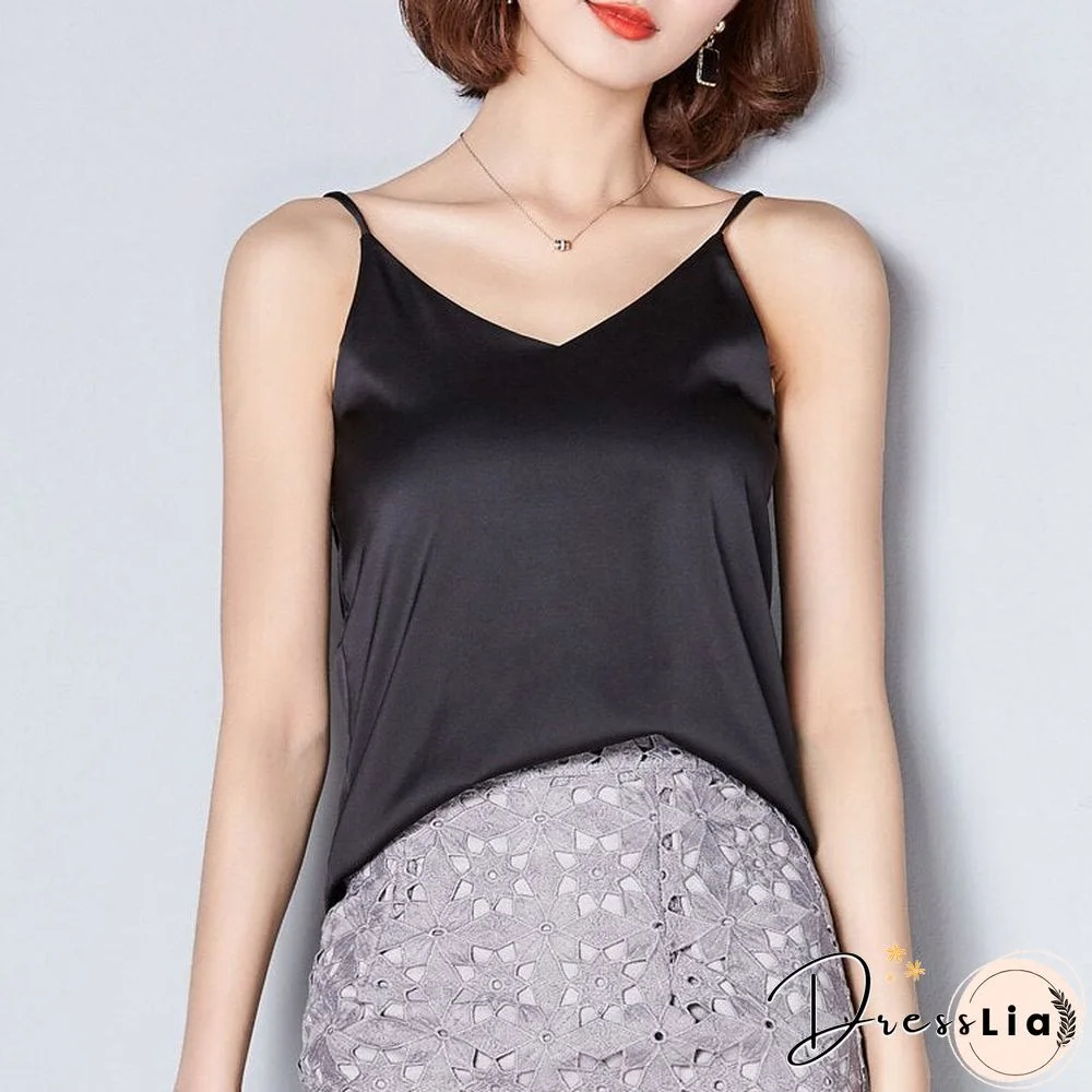 Christmas Gift Women Camis Silk Crop Top Women Camisole Summer Style Sexy Sleeveless Vest Slim White Halter Tank Top Roupas Femininas