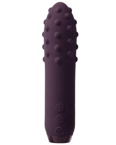 pornhint Pornhint Je Joue Duet Large Rumbly Textured Bullet Vibrator - Purple