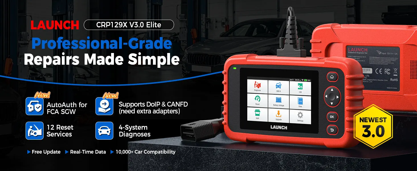 Launch CRP129X V3.0 New OBD2 Scanner Launch CRP129X V3.0 New OBD2 Scanner