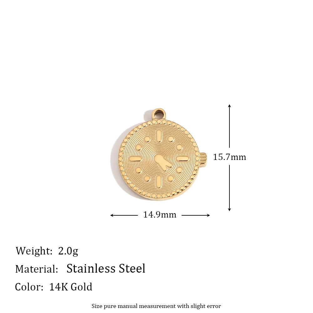 5 Pieces Fashion Irregular Heart Stainless Steel 18K Gold Plated Jewelry Making