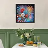 Fireworks Special Shaped 5D DIY Partial Drill Diamonds Dots Gem Art Kits 11.81 X11.81inch Diamond Dots Paintings Diamonds Paintings Gem Art for Adults Beginners Home Decor