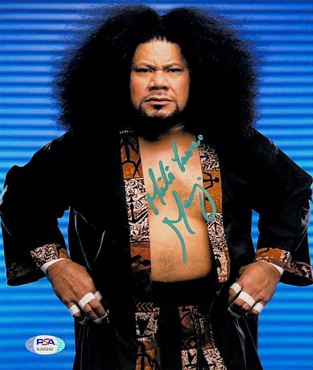 WWE MENG AKA HAKU HAND SIGNED AUTOGRAPHED 8X10 WRESTLING Photo Poster painting WITH PSA DNA COA