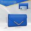 Abendtasche Damen Clutch PU Leder Envelope Tasche Handtasche mit Kette Kleine Umh&auml;ngetasche Achseltasche Portemonnaie Tasche Unterarmtasche f&uuml;r Hochzeit Tanzparty Bankett