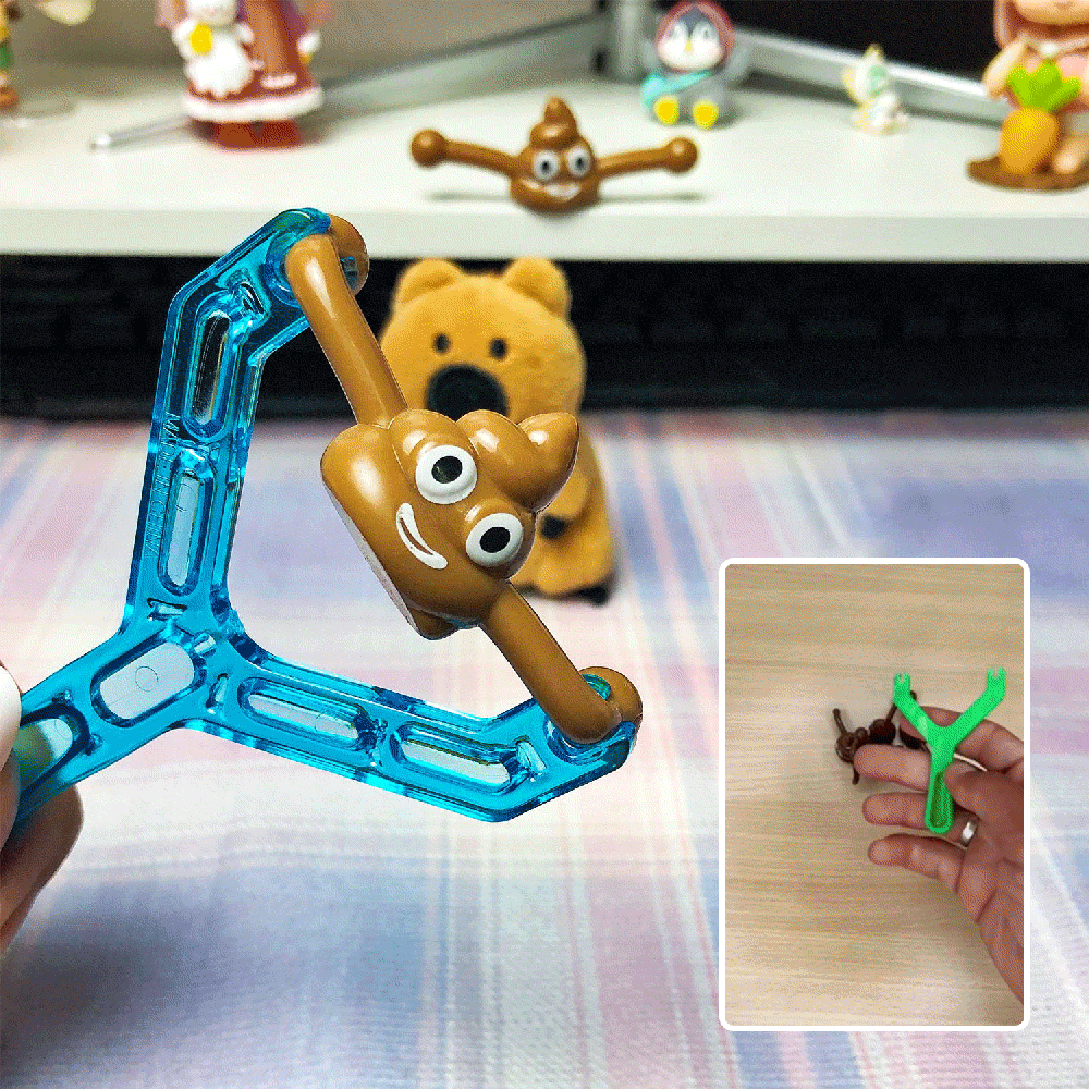 (🔥HOT SALE - 50% OFF) Smiley Poop Slingshot Toy