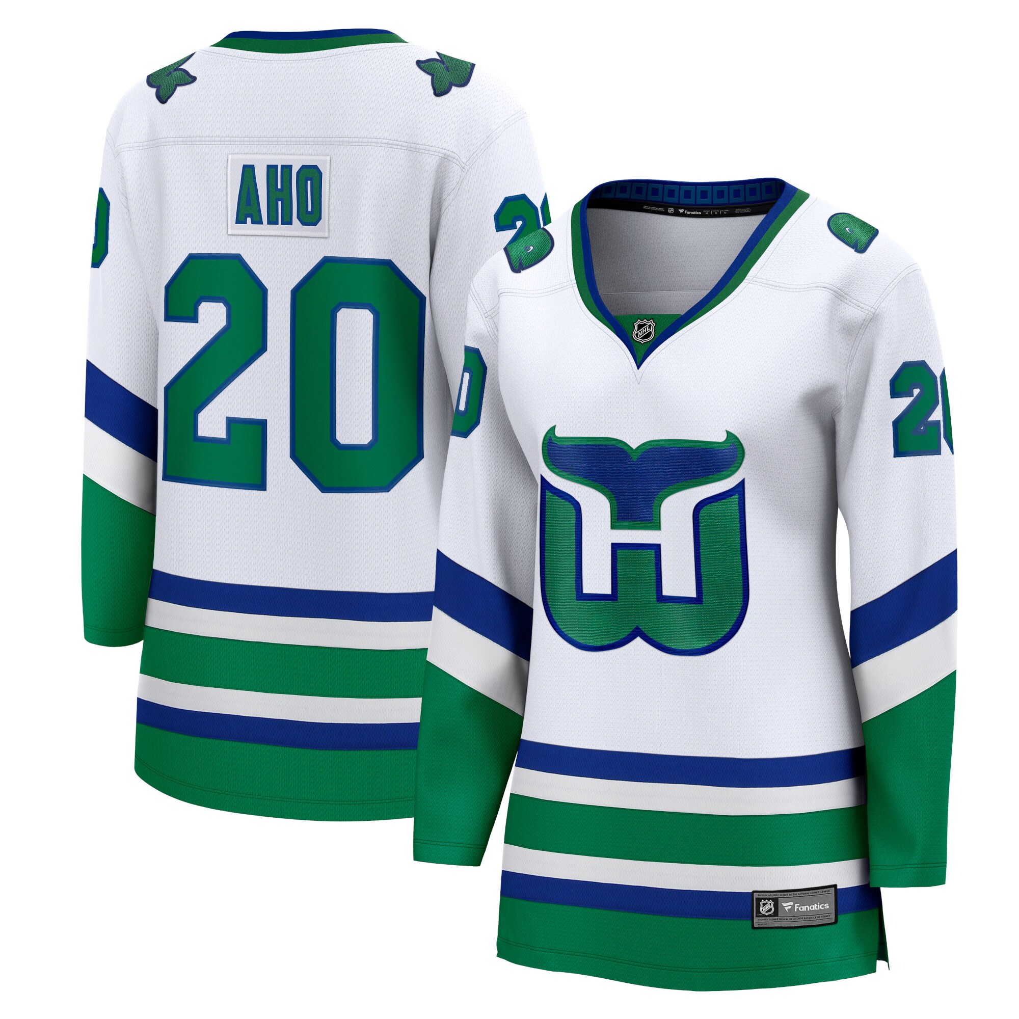 Sebastian Aho Carolina Hurricanes Fanatics Women’s Whalers Premier Breakaway Jersey – White mysite