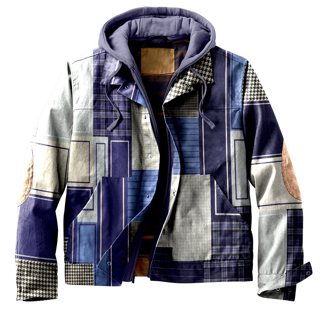 patchwork jacket mens
