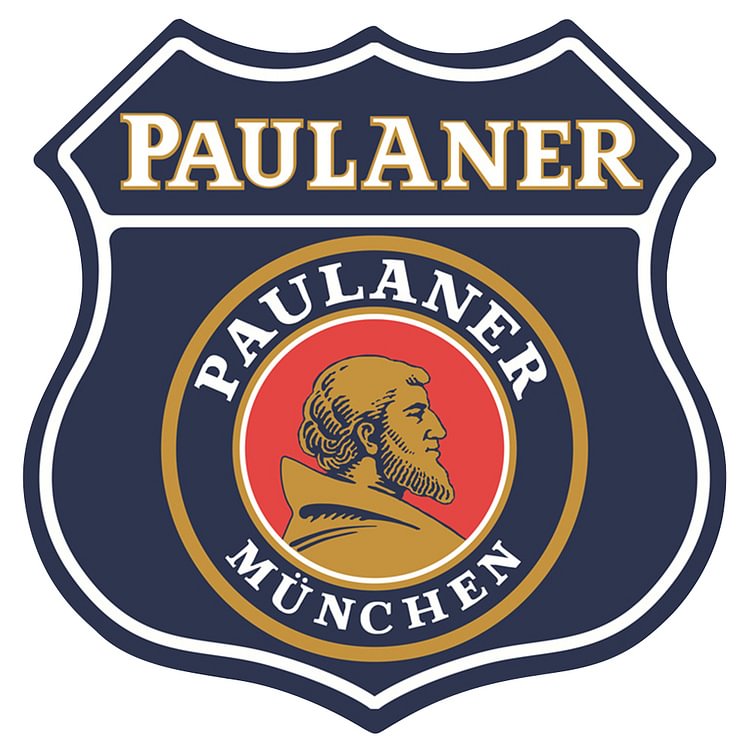 Paulaner - Shield Vintage Tin Signs/Wooden Signs - 11.8x11.8in