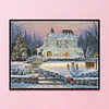 Snow Scene-11CT Stamped Cross Stitch-50*60cm