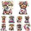 (Multi-Style)Dog-Partial Special Shaped Diamond Painting 30*30CM