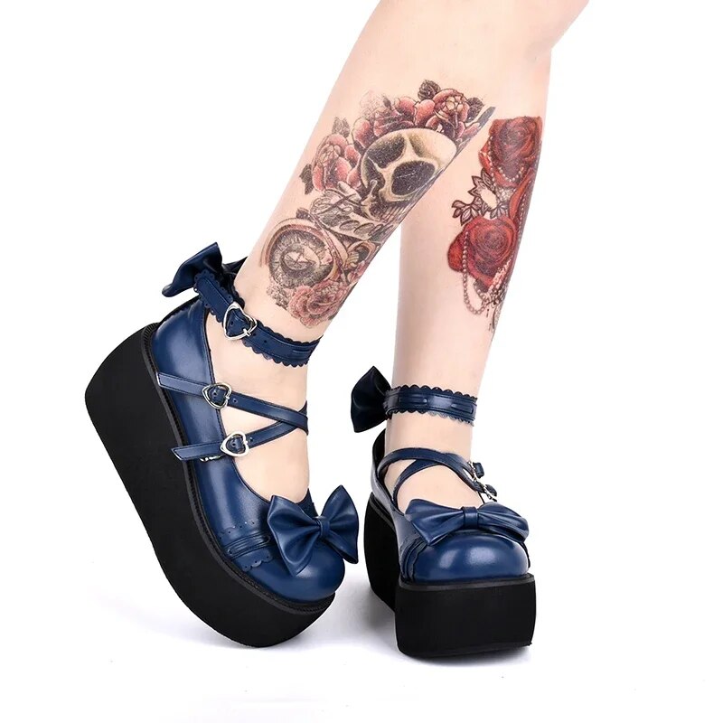 VCshoesWoman Mori Girl Lolita Cosplay Shoes Lady High Trifle Heels Pumps Women Princess Dress Party Platform Shoes 8cm