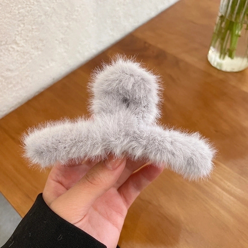 Minimalist Solid Color Arylic Hair Claws 1 Piece