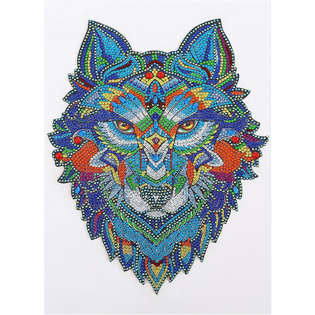 

30*40CM-Special Shaped Diamond Painting-Wolf, 501 Original