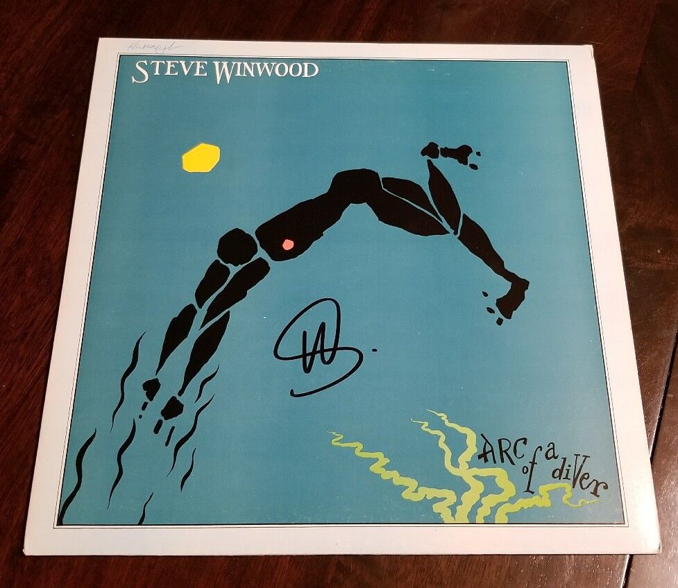 STEVE WINWOOD SIGNED ARC OF A DIVER AUTOGRAPHED VINYL ALBUM COVER JSA/COA U23829