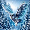 Diamond Painting-DIY Crystal Rhinestone Snowy Owl