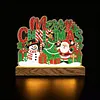 DIY Diamond Painting Kit with Wooden Light Base, Double Side Printed Night Light for Home Office Tabletop Decor