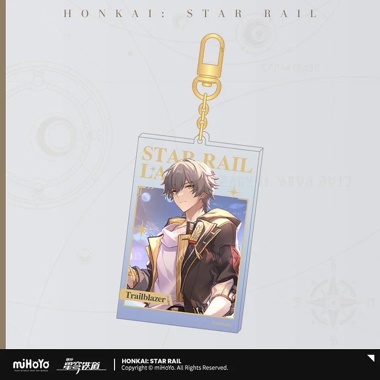Star Rail Land Acrylic Keychain [Original Honkai Official Merchandise] (Trailblazer Firefly Misha)