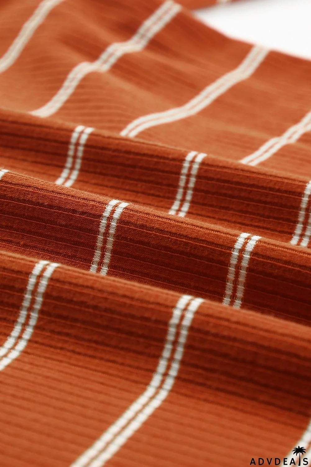 Extend Color Block Cuffs Rib Knit Striped Pullover