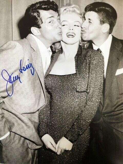 Jerry Lewis (1926-2017) 11X14#4 original signed Photo Poster painting