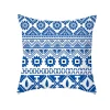 Blue Floral Plush Home Living Creative Sofa Cushion Pillow Cover