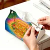 DIY Diamond Art Tissue Box Holder Best Mom PULeather Diamond Art Desktop Organizer Resin Rhinestone Storage Organizers Gem Art Home Office Decor Craft Gift for Women
