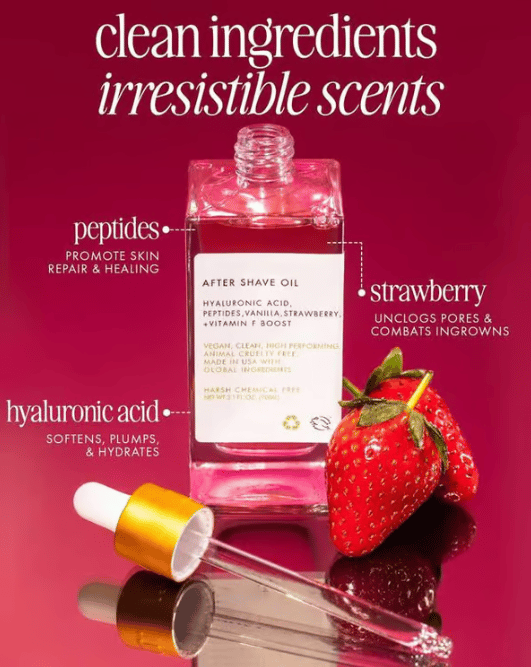✨After Shave Oil - Strawberry & Vanilla Scent🍓