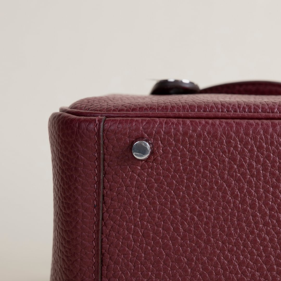 Mini Lindy Clemence leather 55 H Rouge PHW