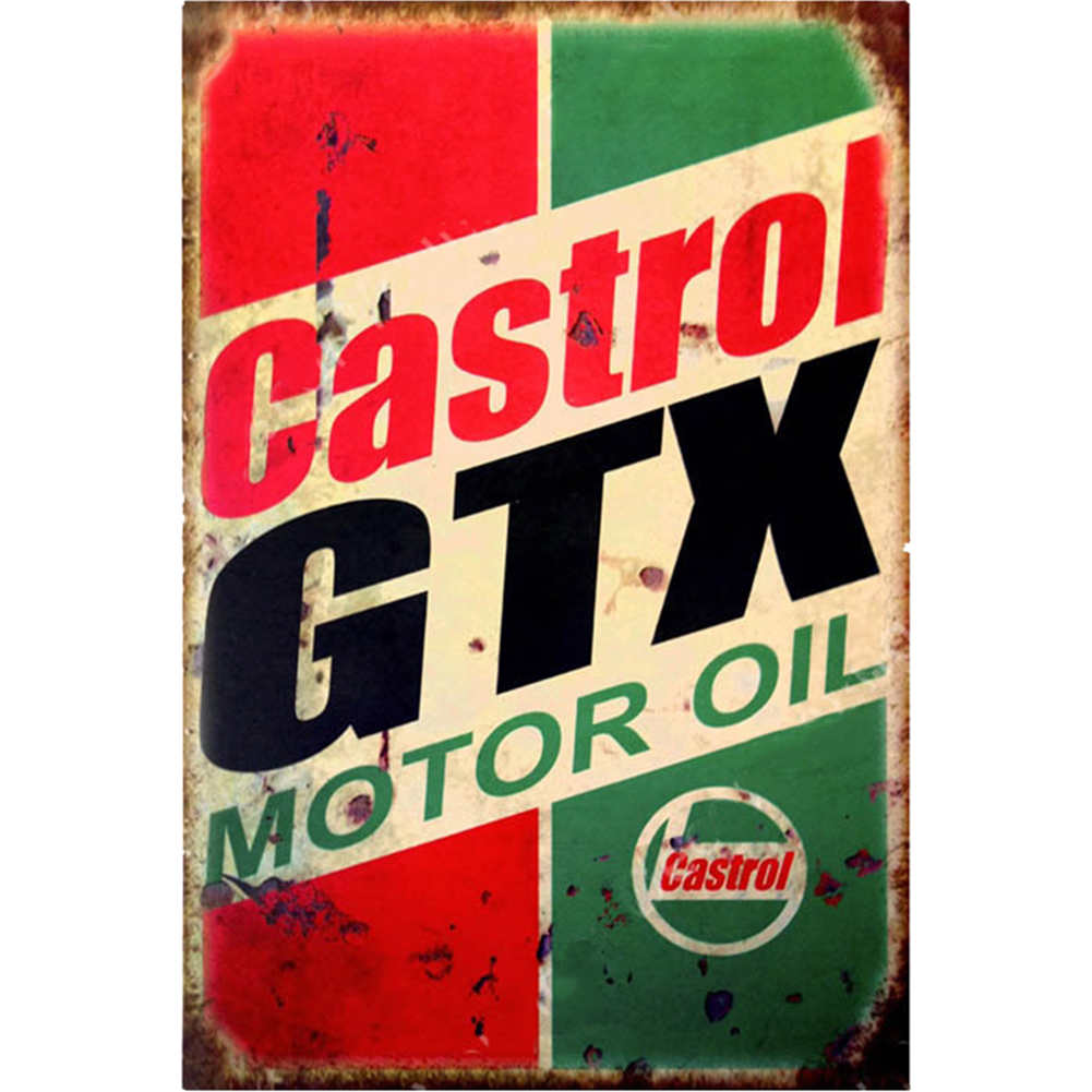 

30*50CM - Round Drill Diamond Painting - Castrol GTX Motor Oil, 501 Original