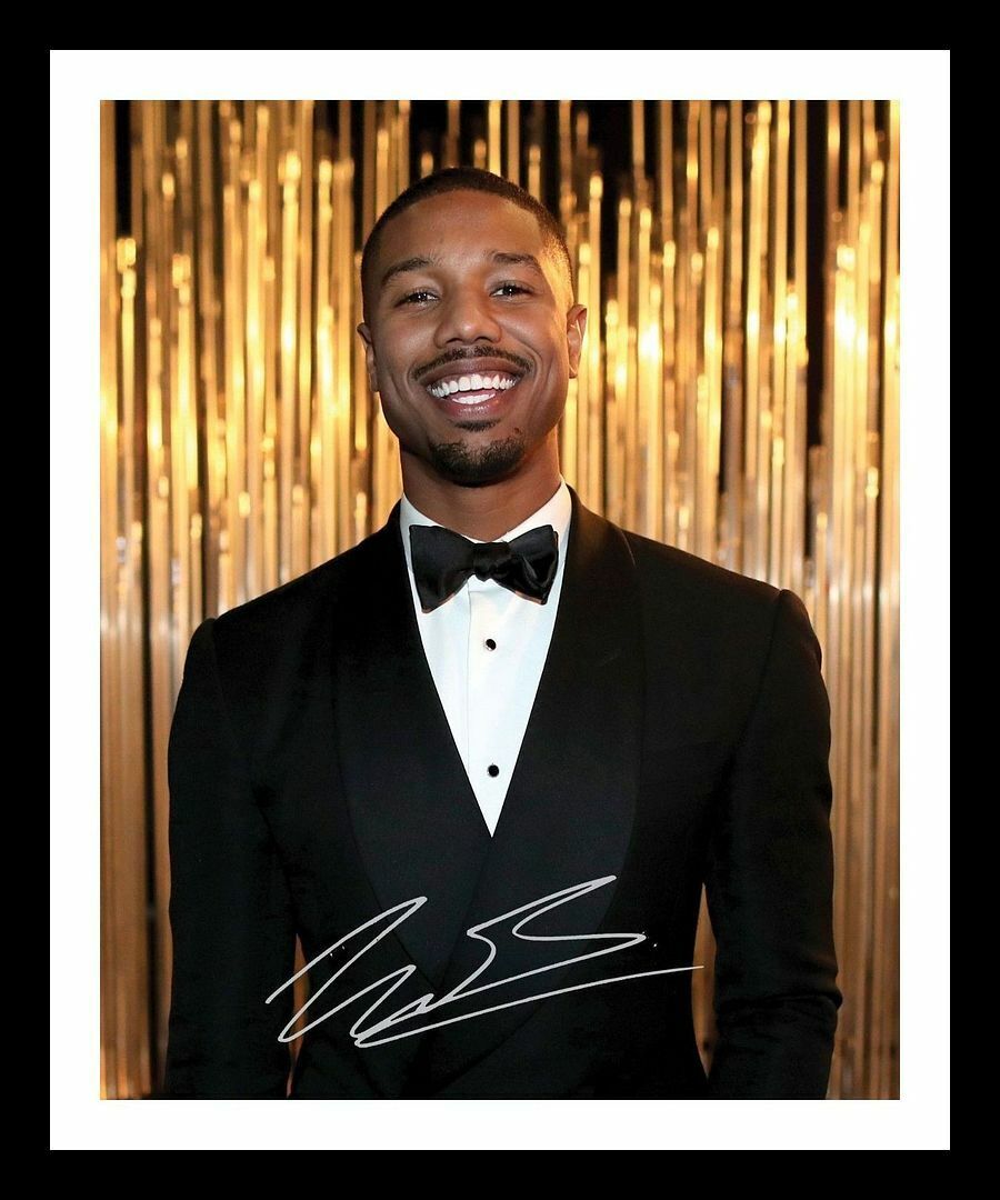 Michael B Jordan Autograph Signed & Framed Photo Poster painting