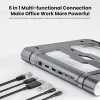 Laptop Cooling Hollow Bracket Expansion Dock Gigabit Network Port USB3.0 Bracket Detachable Hub Expansion Dock