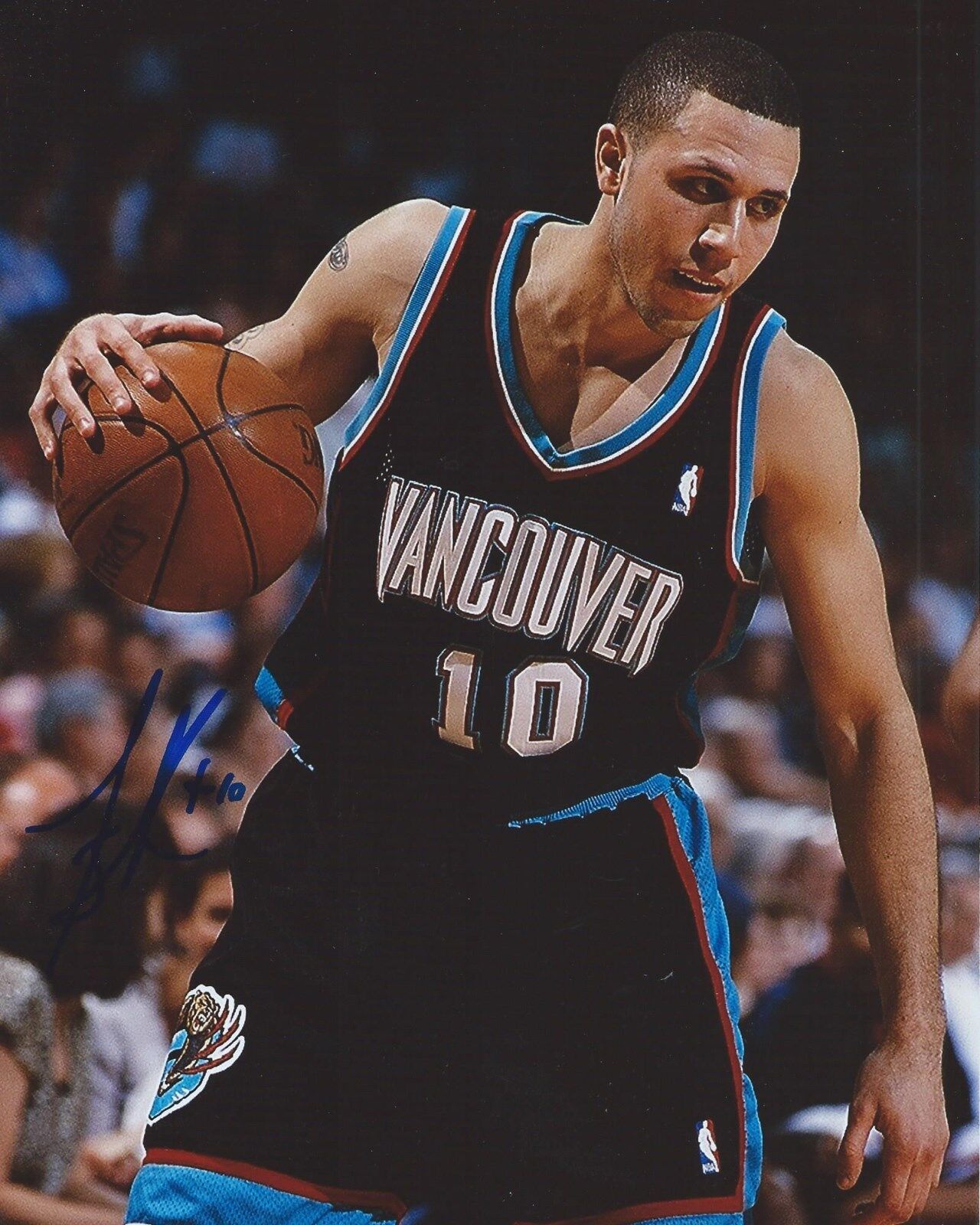 Mike Bibby Signed 8x10 Photo Poster painting Vancouver Grizzlies Autographed COA