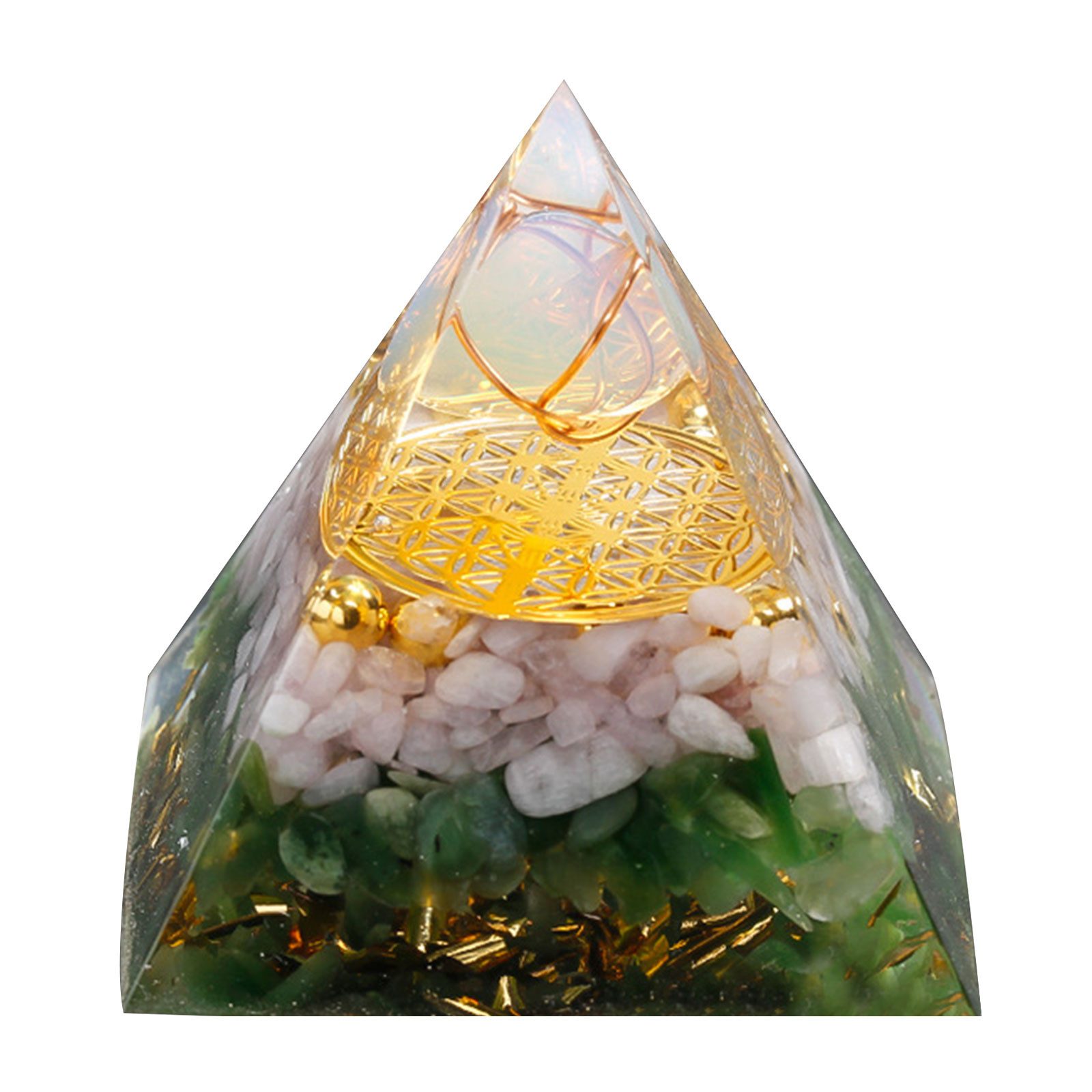 

6cm Natural Orgonite Pyramid Chakra, 501 Original