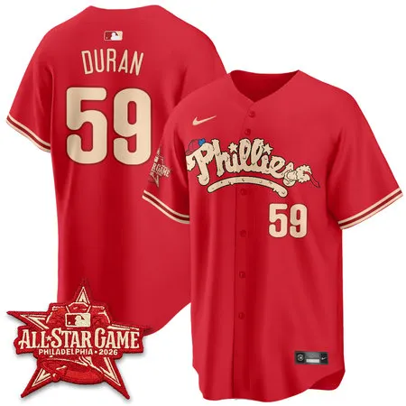 Youth Philadelphia Phillies #59 Jhoan Duran Red 2026 MLB All-Star Jersey ZQ6K