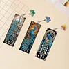 (US Only)3Pcs Peacock DIY Diamond Painting Bookmark Art Projects for Reading Enthusiasts