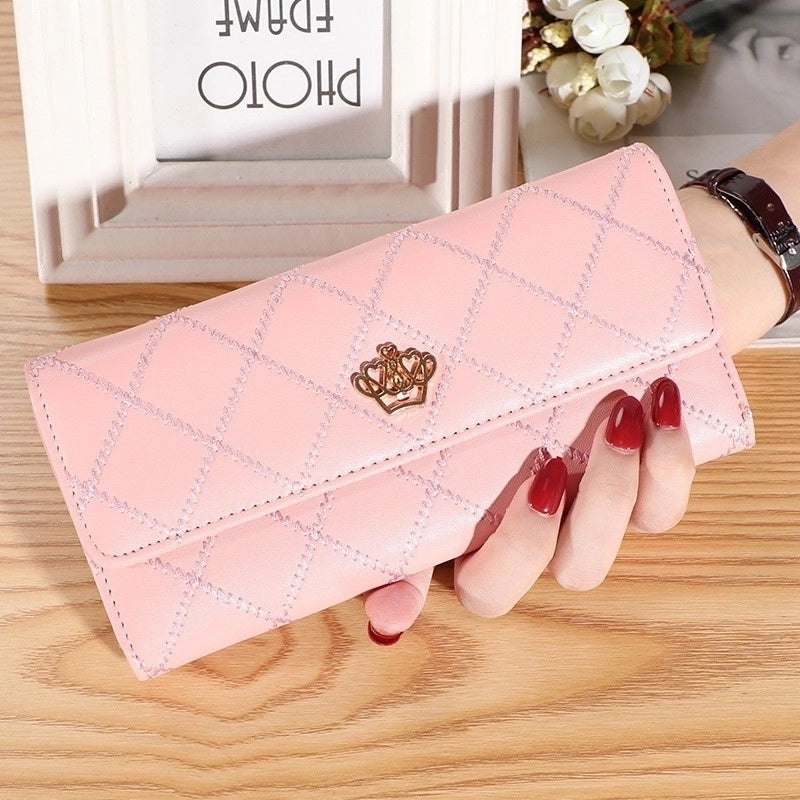 Women’s Plaid Pu Leather Flip Cover Wallets