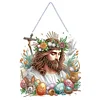 Acrylic Jesus Easter Egg 5D DIY Diamond Painting Hanging Pendant Kit