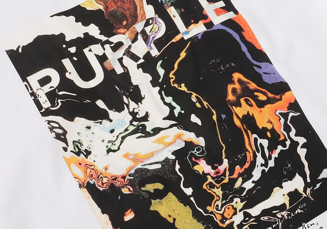 Purple 2023 new fashion T-shirt short sleeves