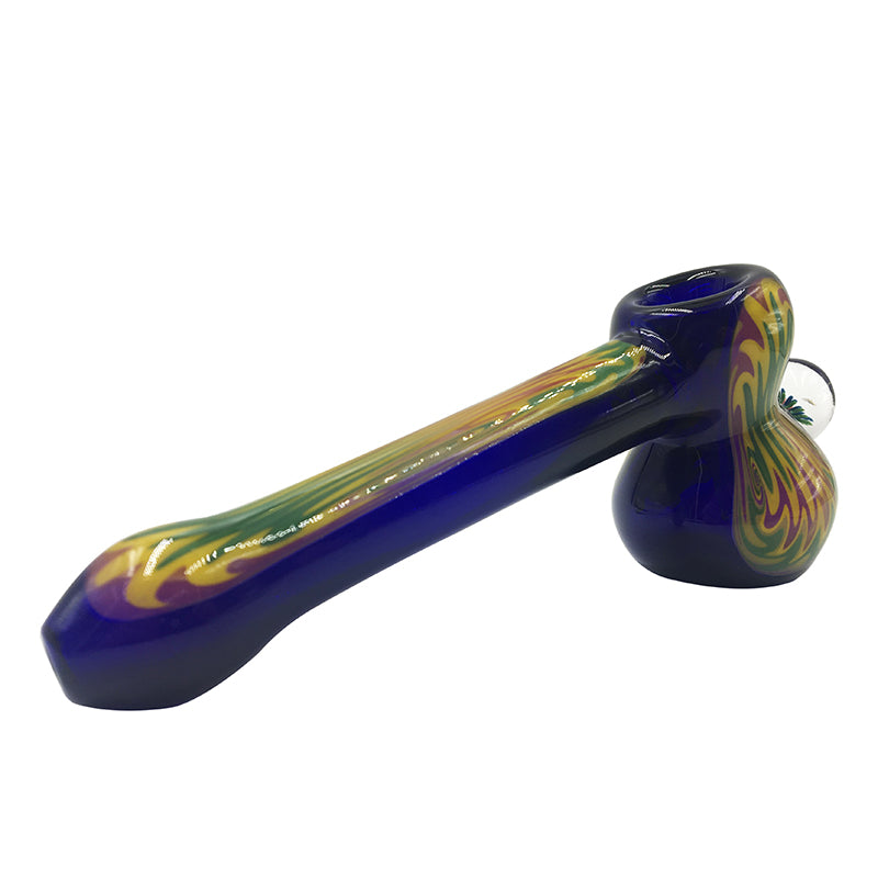 New Design Glass Hammer Pipes Blue Color 