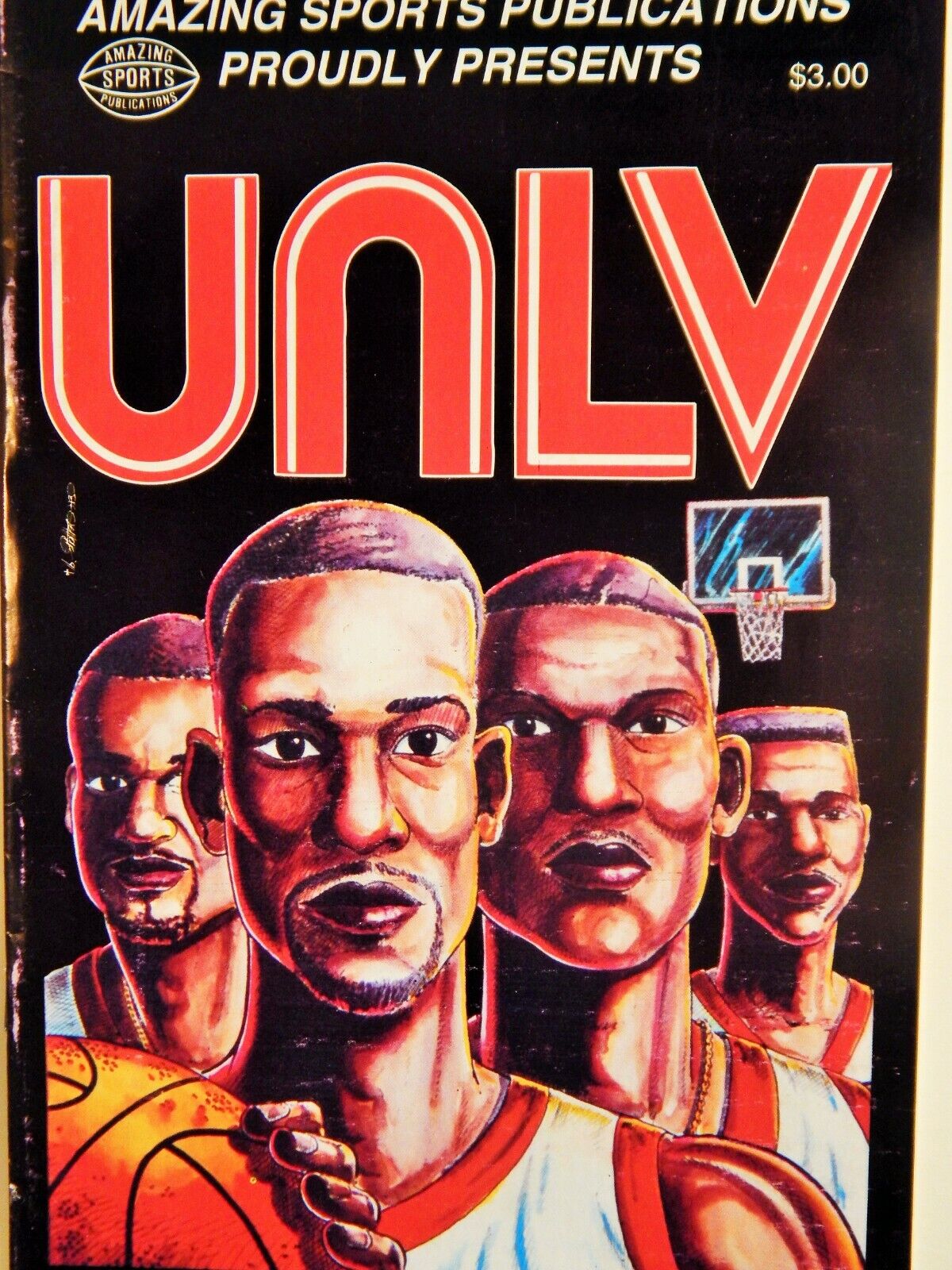 UNLV BASKETBALL 1991 VERY RARE COMIC BOOK JERRY TARKANIAN LEGENDARY COACH
