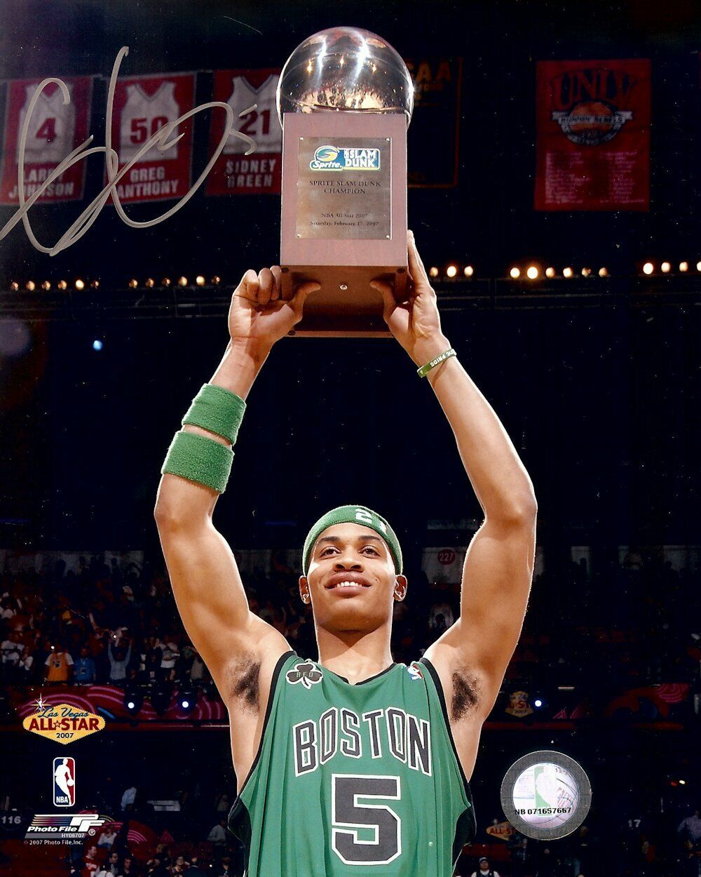 Gerald Green Signed Autographed 8X10 Photo Poster painting 2007 Slam Dunk Trophy Celtics w/COA