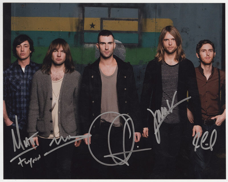 MAROON 5 Signed Photo Poster paintinggraph - Pop / Rock Group - Preprint