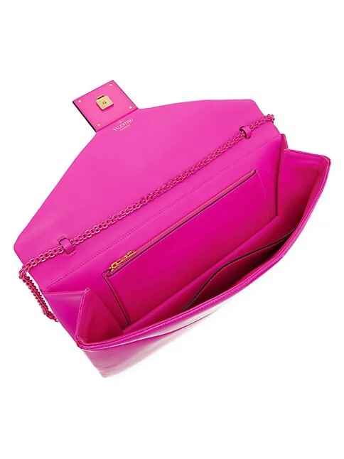 Valentino Garavani One Stud Patent Leather Clutch bag