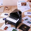 Playable Piano Calendar with 52 Music Scores Musical Scale Sticker USB Rechargeable 3D Piano Desktop Calendar Decoration Birthday Gift