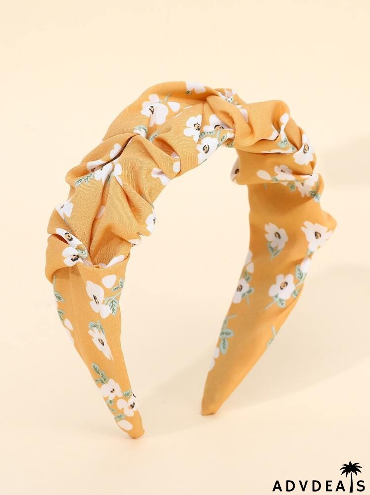 Flower Print Hair Hoop