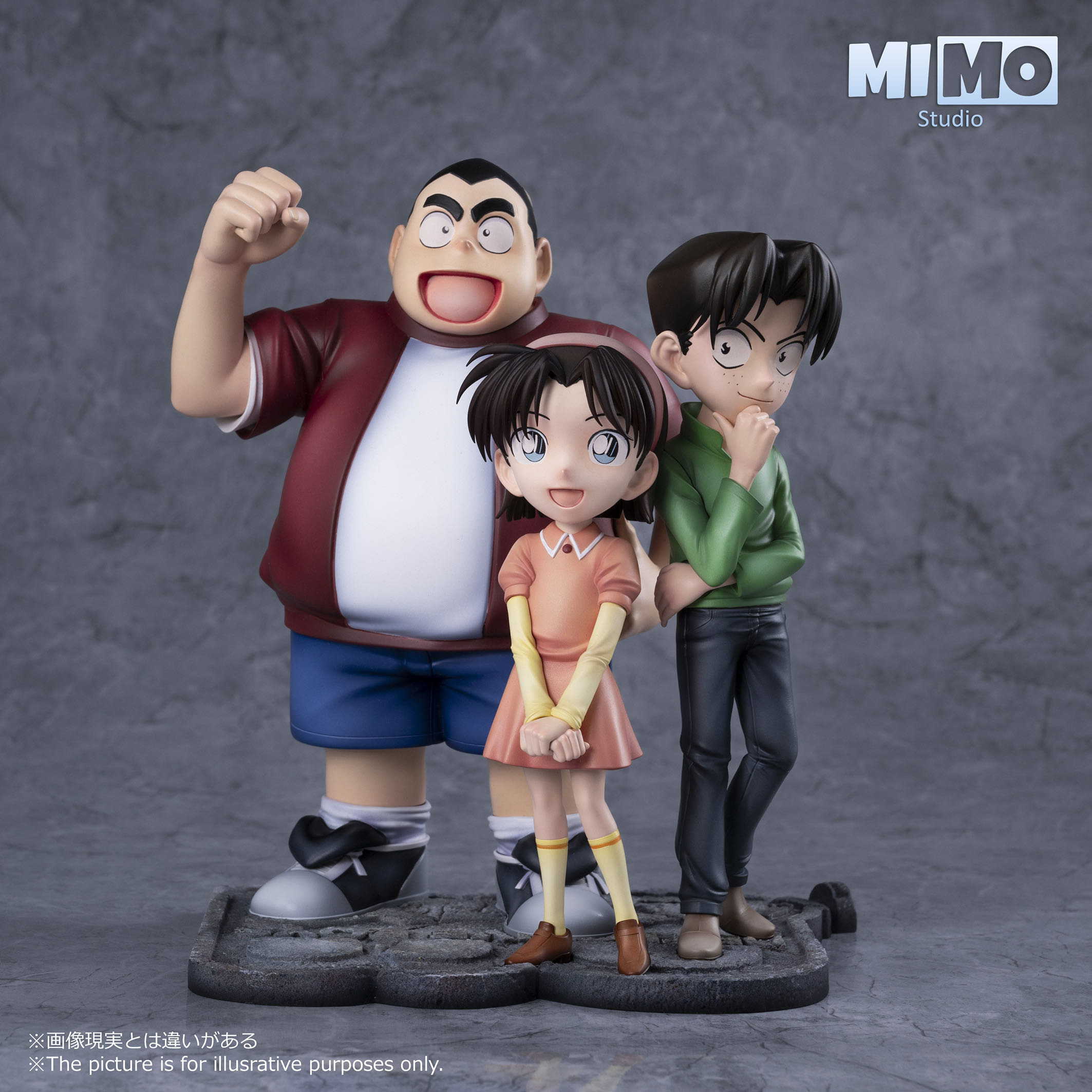 PRE-ORDER Mimo Studio - Detective Conan - Amy Yeager & Mitch Tennyson & Kojima Genta Statue(GK)-