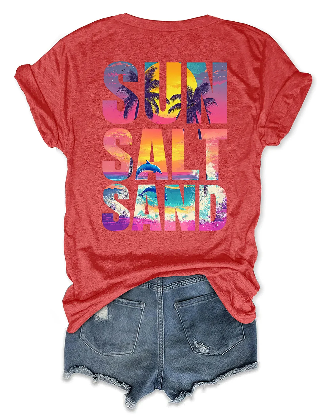 Retro Summer Sun Salt Sand T-shirt