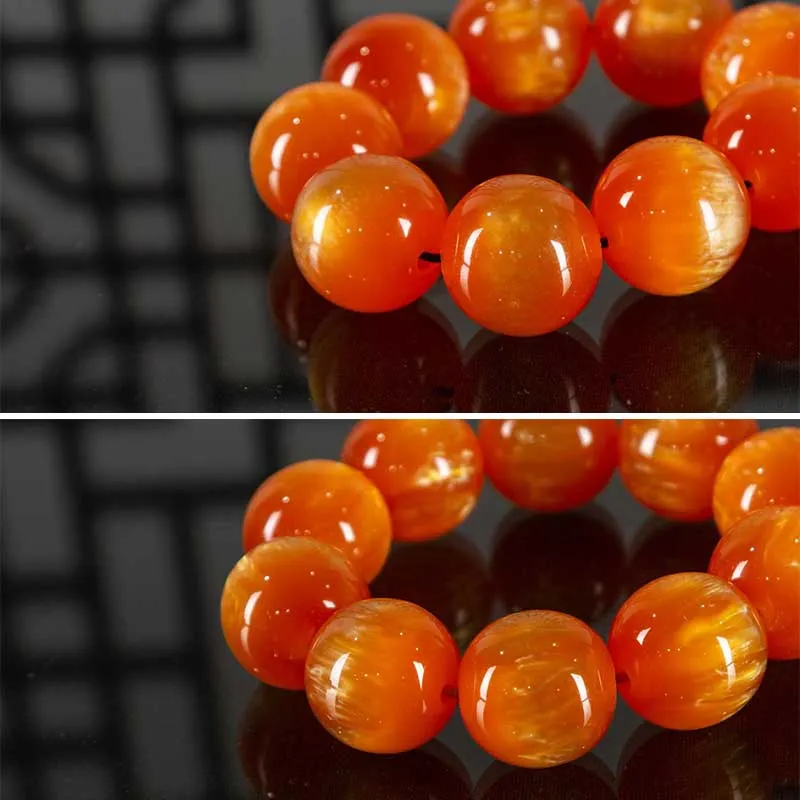 Amber Gourd Bead Fortune Harmony Bracelet