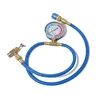 Car AC Air Conditioning R134A Refrigerant Recharge Hose w/ Pressure Gauge
