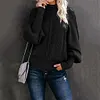 Women Long-sleeved Knitted Solid Color Sweater