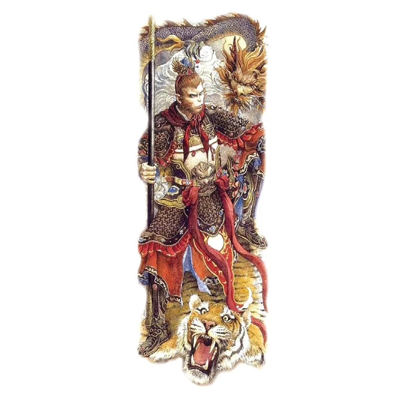 Body Art Arm Fake Sleeve Tattoos For Men Waterproof Wolf Tiger Chinese Dragon Sticker Temporary Fox Tattoo Waterproof Sleeves 303