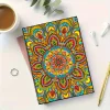 Mandala 5D DIY Diamond Art Painting Notebook Kit 50 Pages A5 Rhinestone Art Painting Notebook Kit for Adults Beginners Holiday Birthday Gift